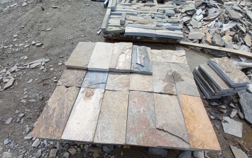 Плитка пилёная златолит Уральский для цоколя, отмостки купить в Нальчике