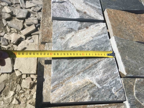 Плитка пилёная златолит Уральский для цоколя, отмостки купить в Нальчике